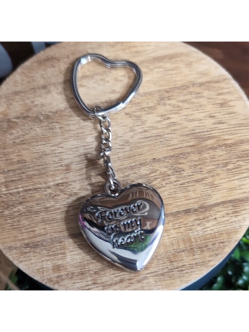 Keychain Photo Frame Heart Charm - Picture 5 of 5